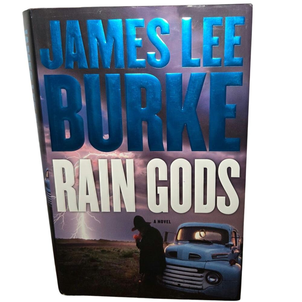 Signed James Lee Burke Rain Gods hardcover book dust cover first edition
